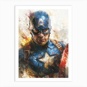 Captain America 12 Art Print