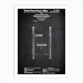 Police Baton Patent Print Night Stick Art Baton Decor Police Baton Poster Night Stick Blueprint Police Office Gift Cp1501 Art Print