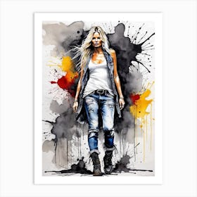 Kate Moss Art Print