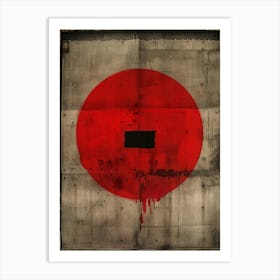 Red Circle 1 Art Print