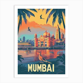 Mumbai Travel Poster Art Print