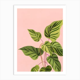 Upstart Pink and Green Art Print