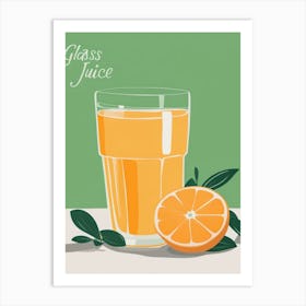 Glass Juice Art Print