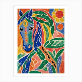 Horse In The Sun Style Henri Matisse Art Print