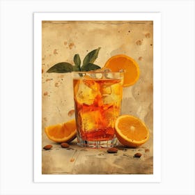 Aperol Spritz Orange 48 Art Print