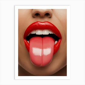 Woman'S Tongue Art Print