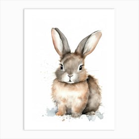Baby Bunny Watercolour Nursery 10 Art Print