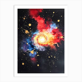 Galaxy Painting 5 Art Print