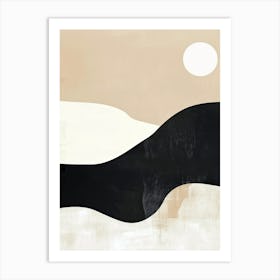 The Depth Of Beige Minimalist Style Art Print