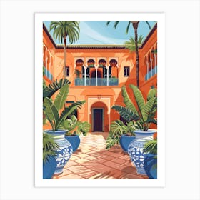 Moroccan Courtyard Art Print