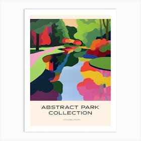 Abstract Park Collection Poster Vondelpark Amsterdam 3 Art Print