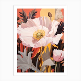 Poppy 4 Flower Painting Art Print