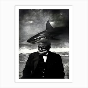 'Shark' and Man Art Print