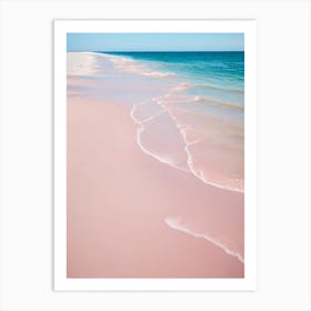 Gulf Shores Beach, Alabama Pink Photography Art Print