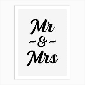 Mr & Mrs Art Print