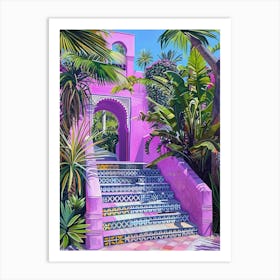 Pink Stairway Art Print