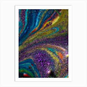 Purple Swirls Art Print