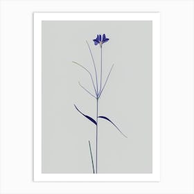 Spiderwort Wildflower Simplicity Art Print