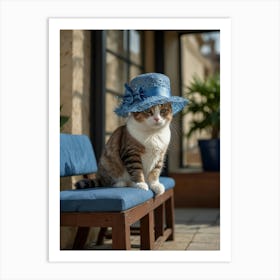 Cat In Hat 5 Art Print