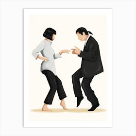 Pulp Fiction Couple Dancing Art Print