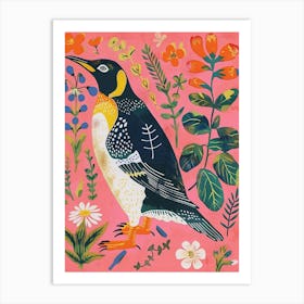 Spring Birds Penguin 2 Art Print