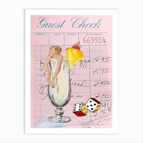 Guest Check 6 Art Print