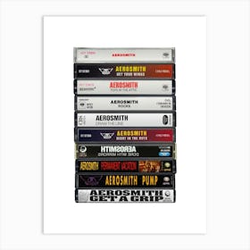 Aerosmith - Albums - Cassette Print 1 Art Print