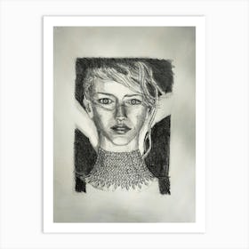 Portrait Of A Woman Art Print