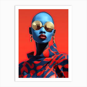 Afrofuturist Runway: Celestial Couture Art Print