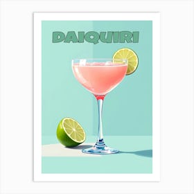 Cuba Daiquiri Cocktail V 01 Art Print