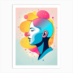 Portrait Of A Woman VECTOR ART Art Print