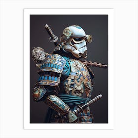 Stormtropper As A Vintagepunk Samurai 01 Art Print