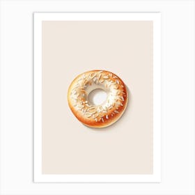 New York Bagel Marker Art 1 Art Print