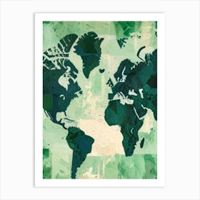 World Map 6 Art Print