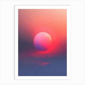 Abstract Sunset Painting Art Print