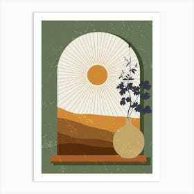 Boho Wall Art Balance in Nature 3 Art Print