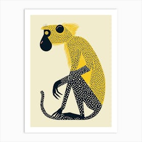 Yellow Baboon 1 Art Print