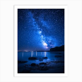 Milky Night Sky 1 Art Print