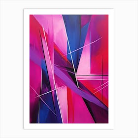 Dynamic Geometric Abstract Illustration 11 Art Print