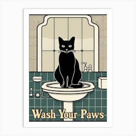 Wash Your Paws 4 Art Print