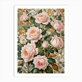 Pink Roses Art Print