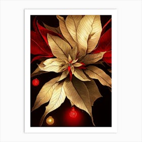 Poinsettia Art Print