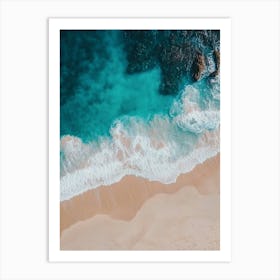 Aerial View Of A Beach 172 Art Print