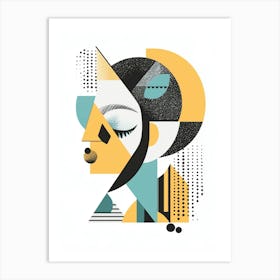 Abstract Portrait Of A Woman 1 Art Print