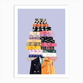 Stack Of Clothes 8 Art Print