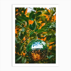 Disco Ball In Orange Tree - Gift Ideas - Kitchen Poster