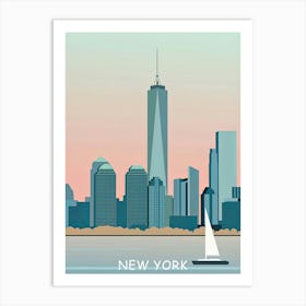 New York Skyline Canvas Print Art Print