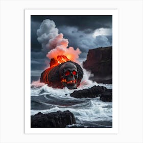 Lava Skull 1 Art Print