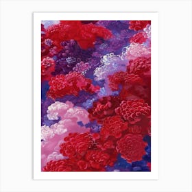 Asian Flowers 3 Art Print