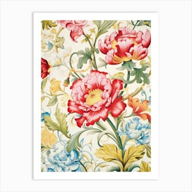 Floral Wallpaper 30 Art Print